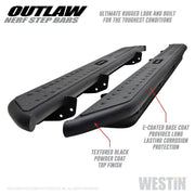 Westin Outlaw Nerf Step Bars (SIDE): Dodge Ram 1500 / 2500 / 3500 (09-23) / Ram 1500 Classic (19-23) Nerf Bars & Running Boards offroad accessory | Iron Ridge Offroad