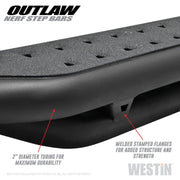 Westin Outlaw Nerf Step Bars (SIDE): Dodge Ram 1500 / 2500 / 3500 (09-23) / Ram 1500 Classic (19-23) Nerf Bars & Running Boards offroad accessory | Iron Ridge Offroad