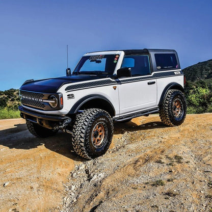 Westin XTS Rock Slider Textured Black - 2021+ Ford Bronco 2 DR Body Armor & Protection offroad accessory | Iron Ridge Offroad