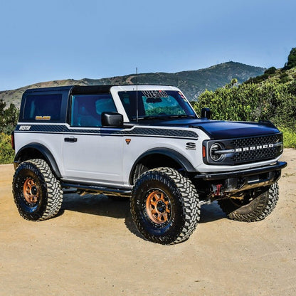 Westin XTS Rock Slider Textured Black - 2021+ Ford Bronco 2 DR Body Armor & Protection offroad accessory | Iron Ridge Offroad