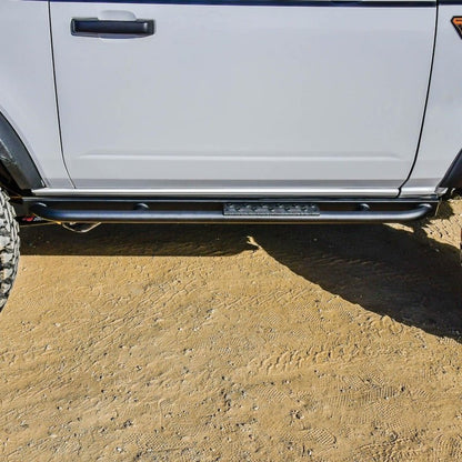 Westin XTS Rock Slider Textured Black - 2021+ Ford Bronco 2 DR Body Armor & Protection offroad accessory | Iron Ridge Offroad
