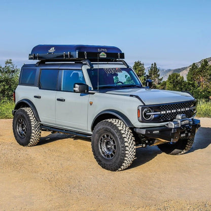 Westin XTS Rock Slider Textured Black - 2021+ Ford Bronco 4DR Body Armor & Protection offroad accessory | Iron Ridge Offroad