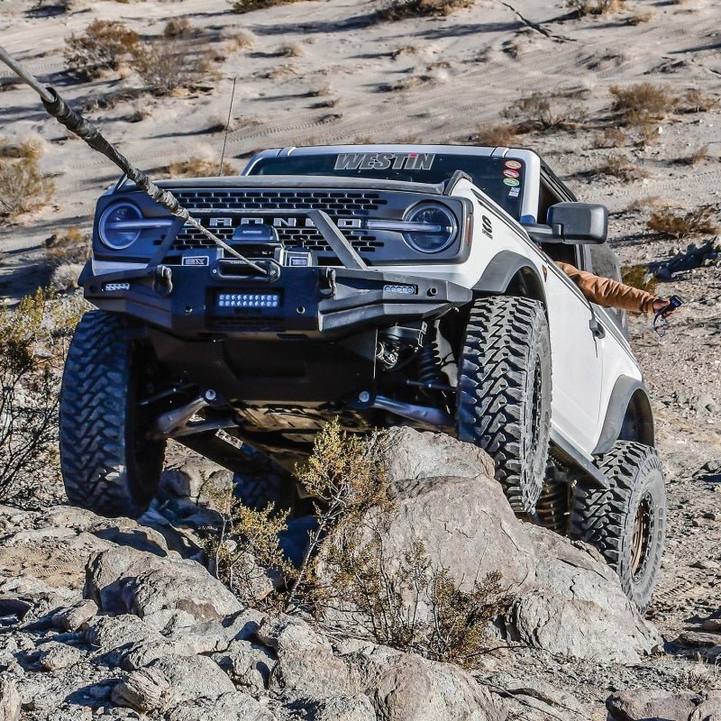Westin XTS Skid Plate Textured Black - 2021+ Ford Bronco Body Armor & Protection offroad accessory | Iron Ridge Offroad