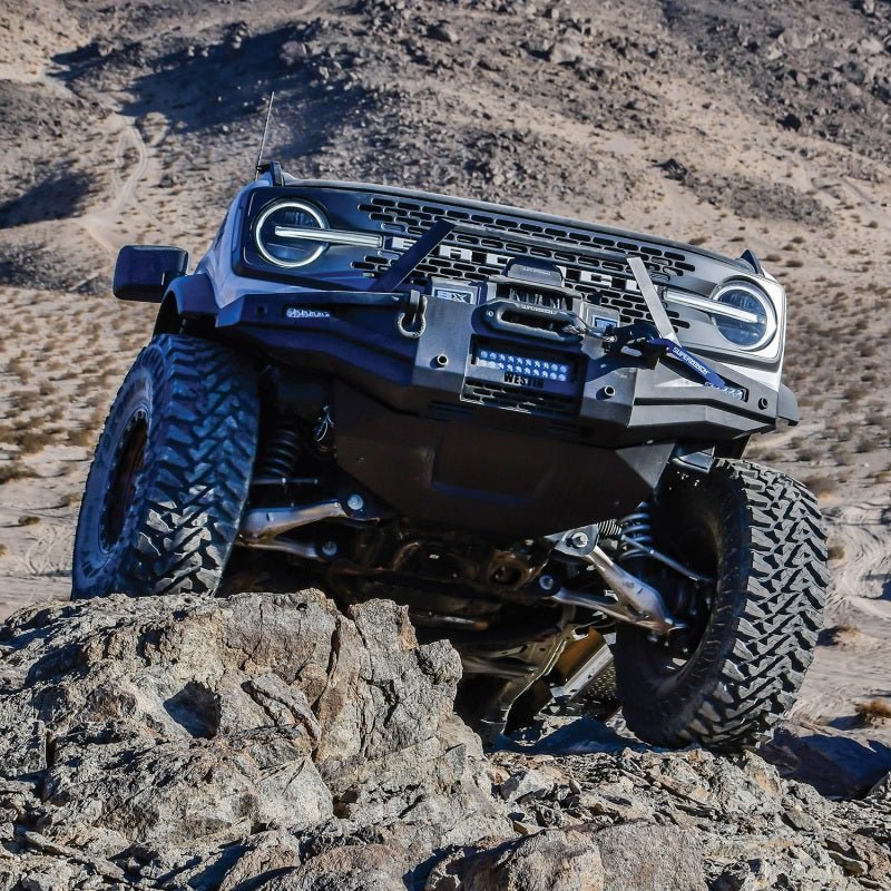 Westin XTS Skid Plate Textured Black - 2021+ Ford Bronco Body Armor & Protection offroad accessory | Iron Ridge Offroad