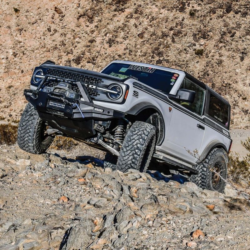 Westin XTS Skid Plate Textured Black - 2021+ Ford Bronco Body Armor & Protection offroad accessory | Iron Ridge Offroad