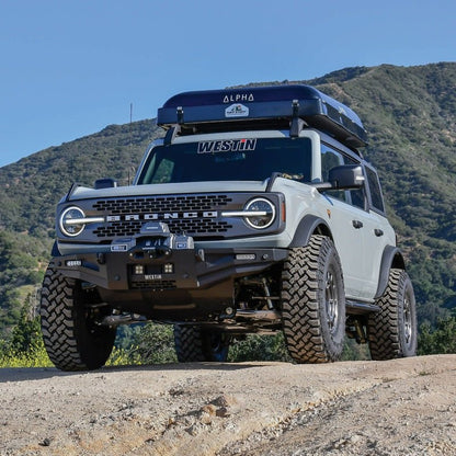 Westin XTS Skid Plate Textured Black - 2021+ Ford Bronco Body Armor & Protection offroad accessory | Iron Ridge Offroad