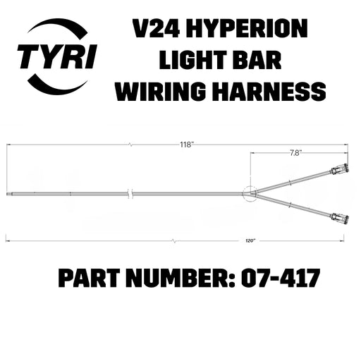 Wiring Harness for V24 Hyperion Lightbar or Pair of Lights offroad accessory | Iron Ridge Offroad